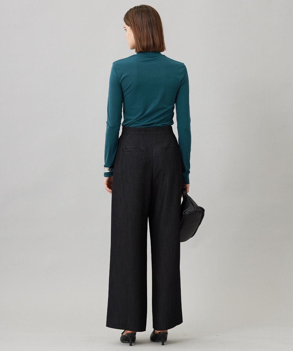 ICB 【洗える】 パウダリーチュール ハイネックトップス 