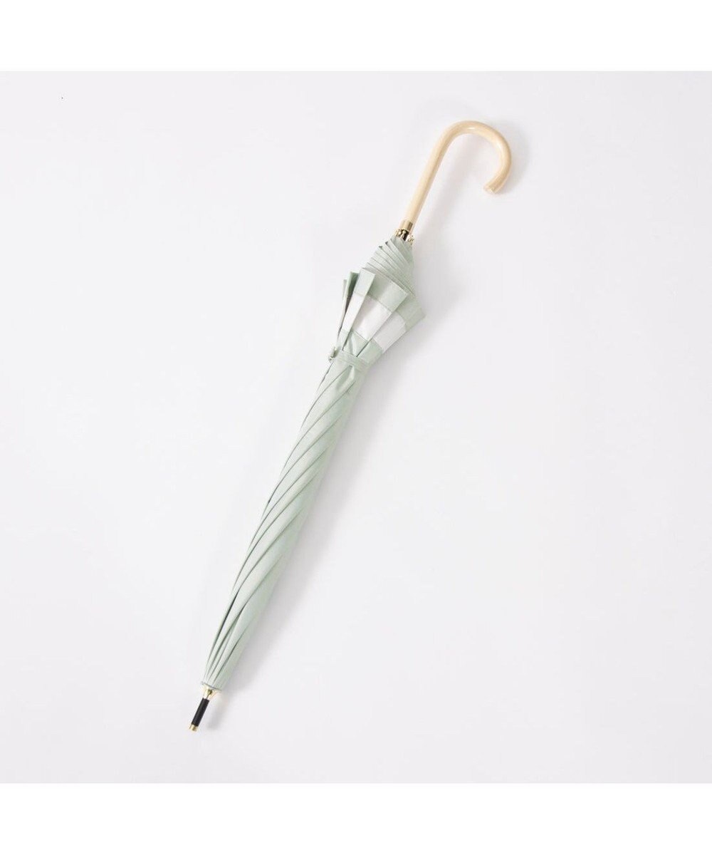 UNBILLION カシュネ cachenez / 【晴雨兼用】【日傘】 【UV カット率99.999.9％以上】PU切り継ぎボーダーバルーンショートパラソル 