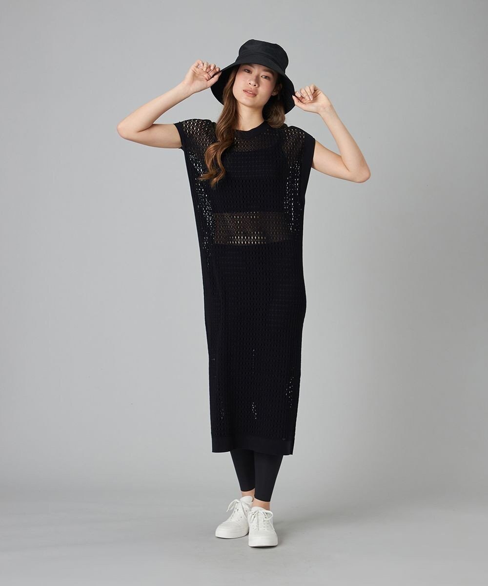 Chacott Chacott BALANCE【ノーソイングニット】メッシュニットワンピース 