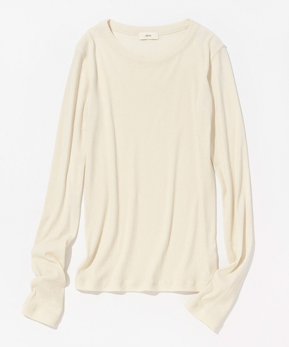 NAVE 【Nave・洗える】ガーゼフライス ロングスリーブ 