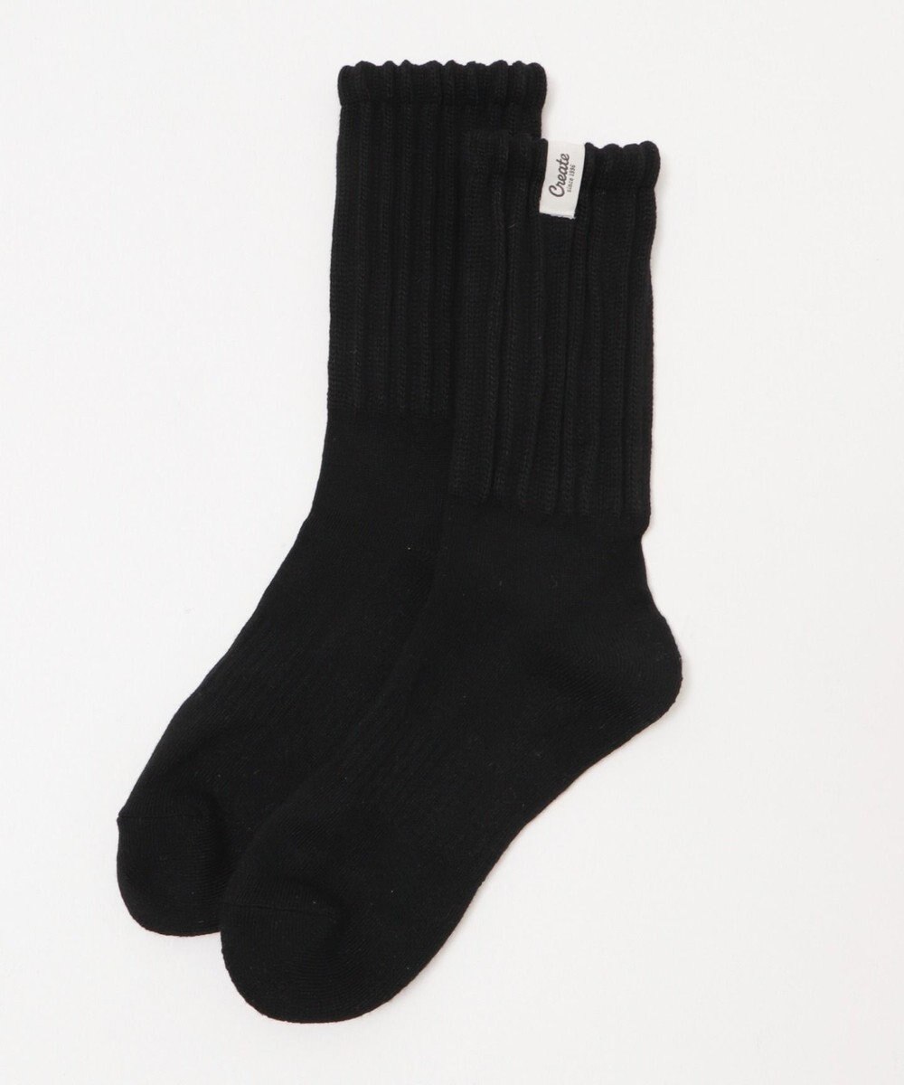 WEGO タグデザインボリュームリブソックス 