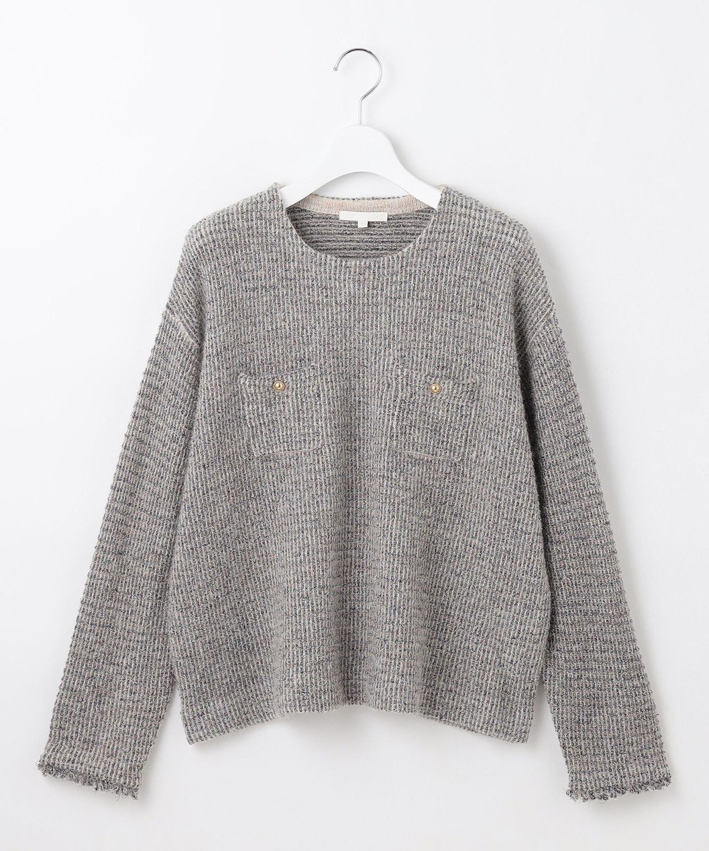 自由区 L ツイーディー ニット 