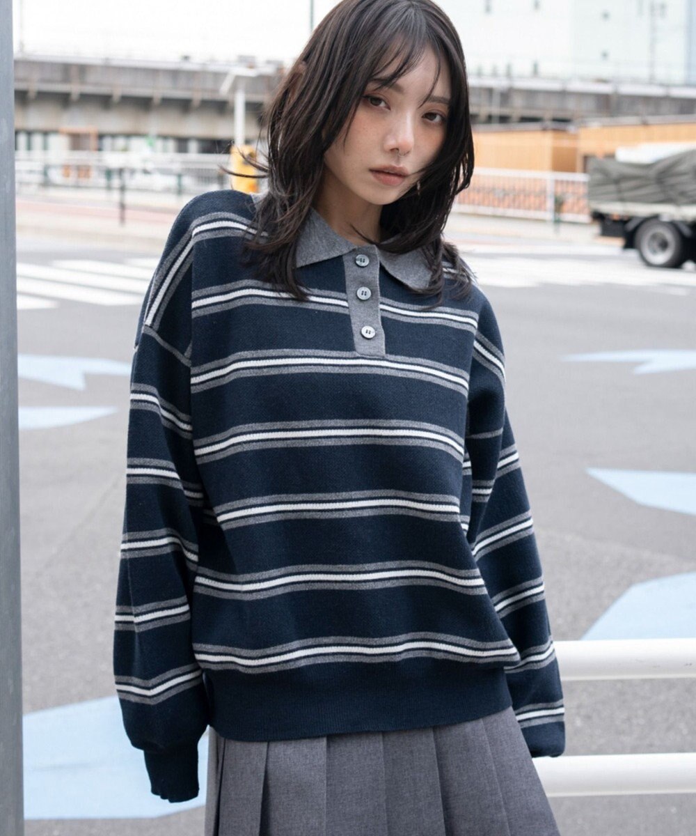 WEGO ポロニットプルオーバー 