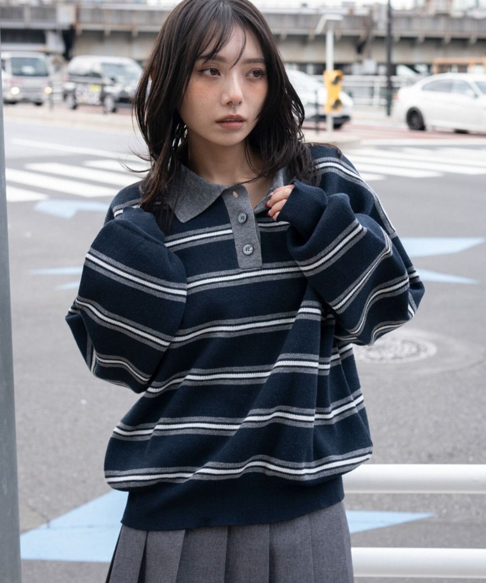 WEGO ポロニットプルオーバー 