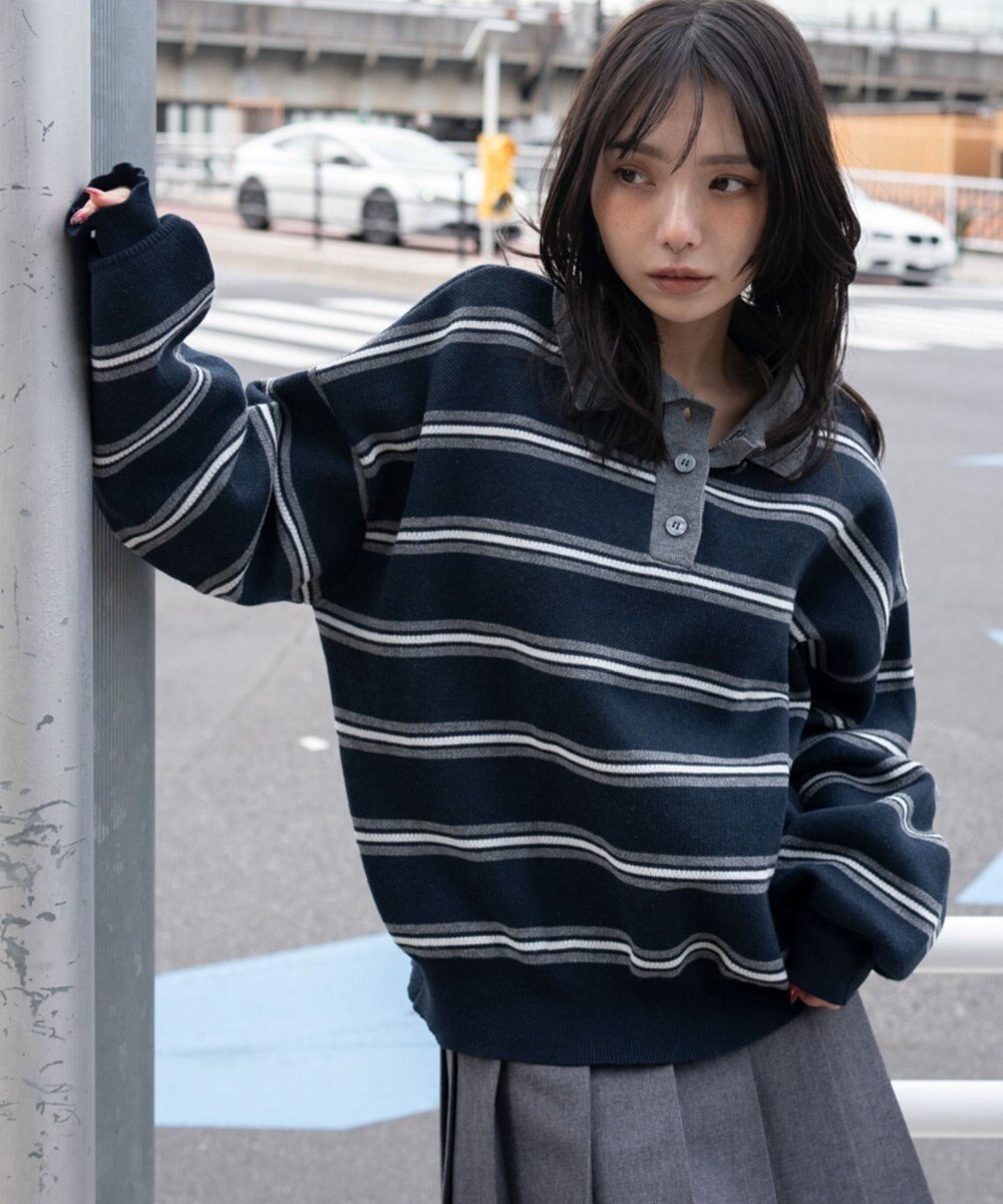 WEGO ポロニットプルオーバー 