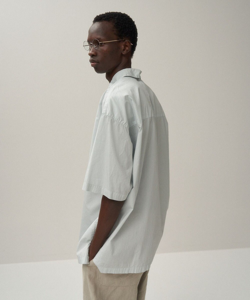 ATON COTTON LAWN | オーバーサイズショートスリーブシャツ - UNISEX 