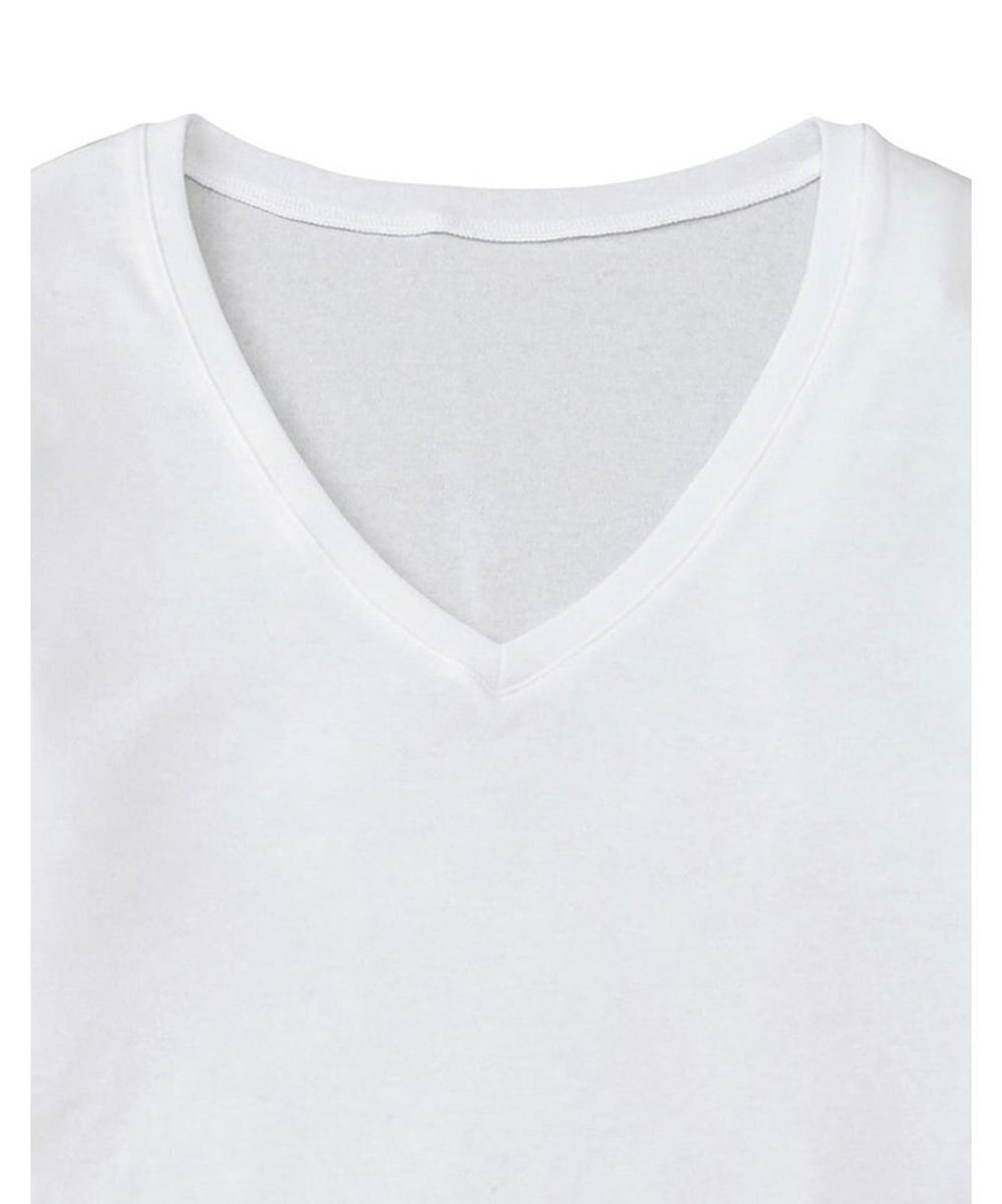 WACOAL MEN 綿混インナー Vネック ８分袖 しっかりあたたかい 保温性 肌側起毛 ストレッチ素材 逆三シルエット設計 メンズ GL5021 /ブロス 