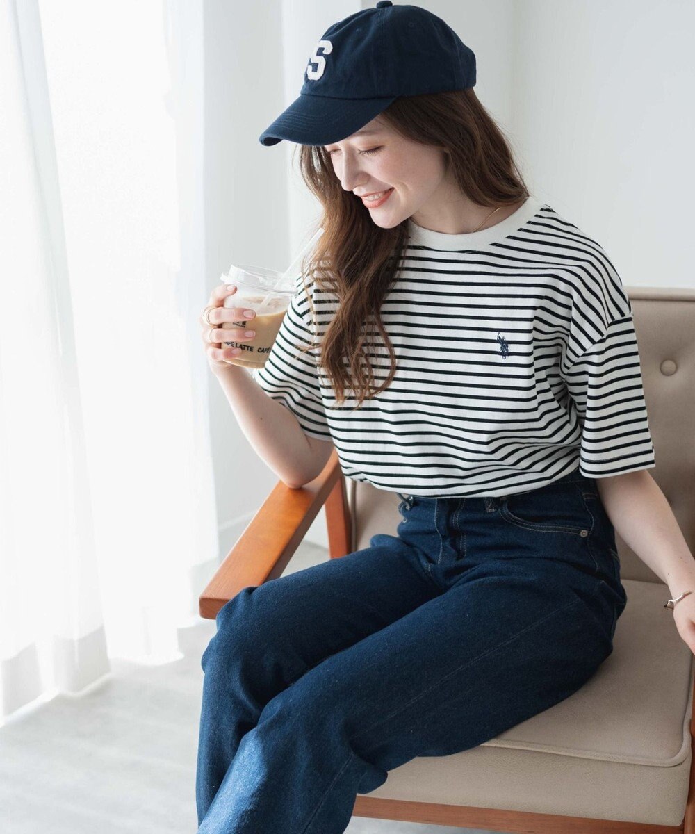 WEGO 【洗える/綿100%】USPOLOワンポイントTシャツ 