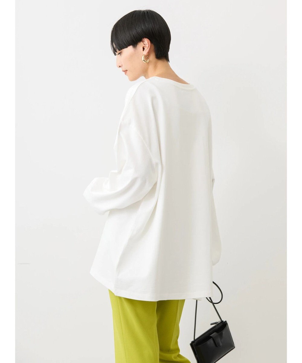 AMERICAN HOLIC 刺繍ロゴミニ裏毛ボートネックチュニック 