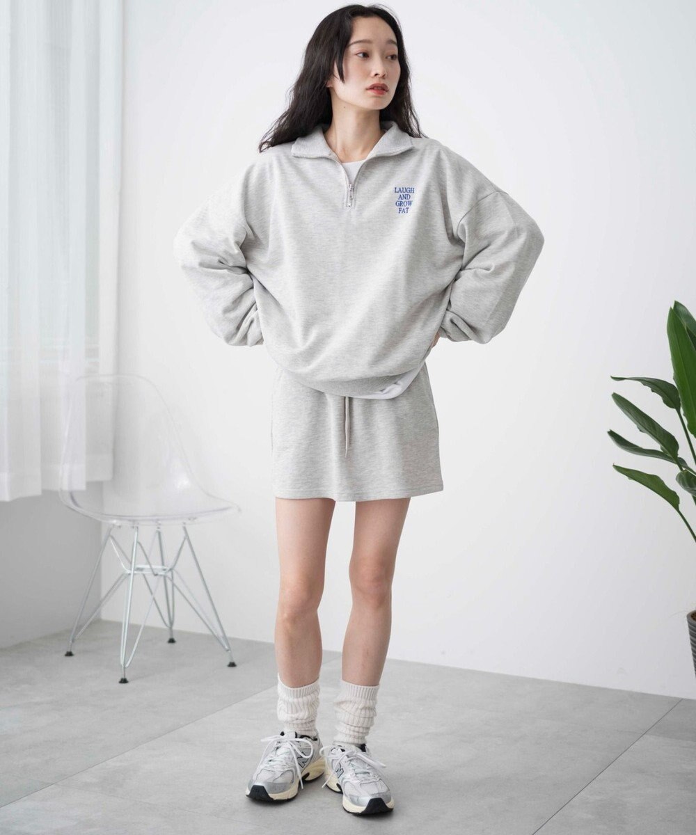 WEGO ハーフジップBIGスウェット 