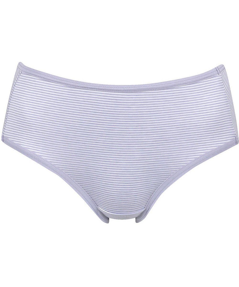 Wing ショーツ 綿混(身生地部) ここちよいフィット感 ムレにくい(身生地部) 【デイリーフィット 綿混ボーダー】 はきこみ丈ふつう EC2650 ウイング／ワコール 