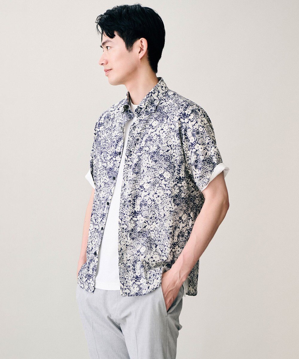 JOSEPH ABBOUD 【オリジナルジャージ生地/サラリ清涼/上質感】コンパクトブロックリンクス ドレス Ｔシャツ 