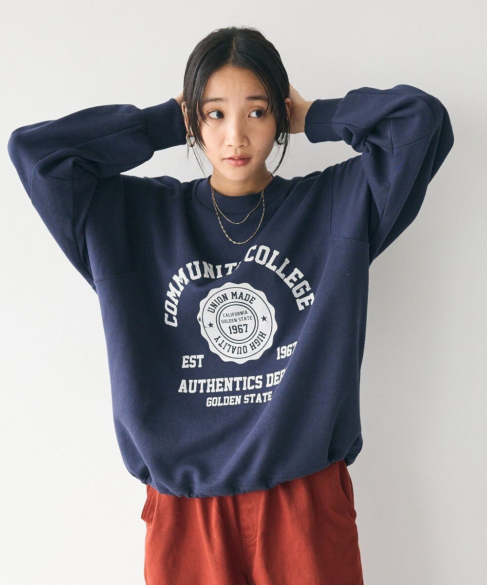 CRAFT STANDARD BOUTIQUE カレッジプリントプルオーバー 