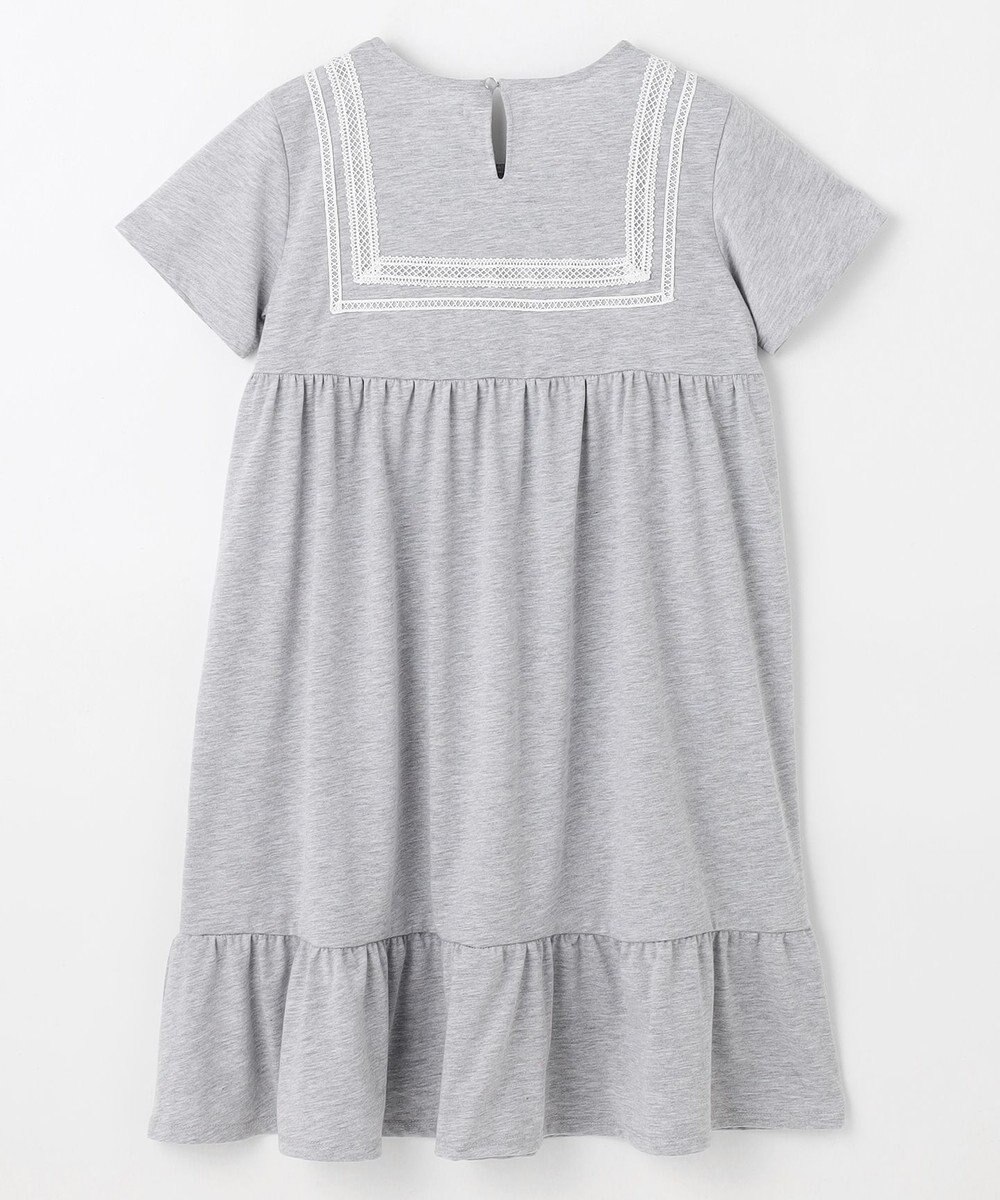 組曲 KIDS 【UVカット】【150-160㎝】セーラーレース ワンピース 