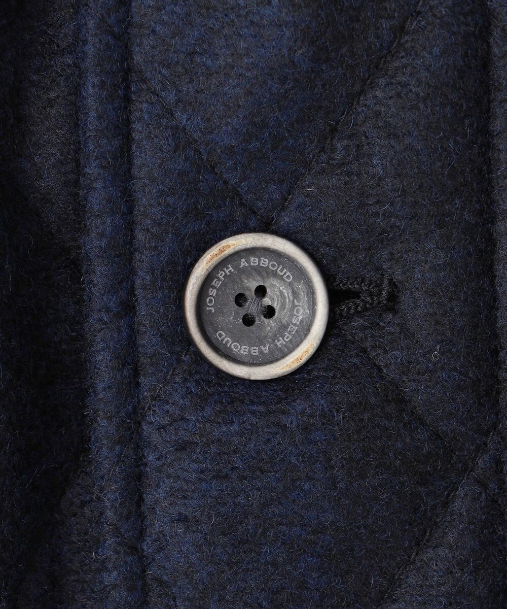 JOSEPH ABBOUD 【イタリア素材/軽量/中綿キルト】 スライバーチェックキルト ジャケット 