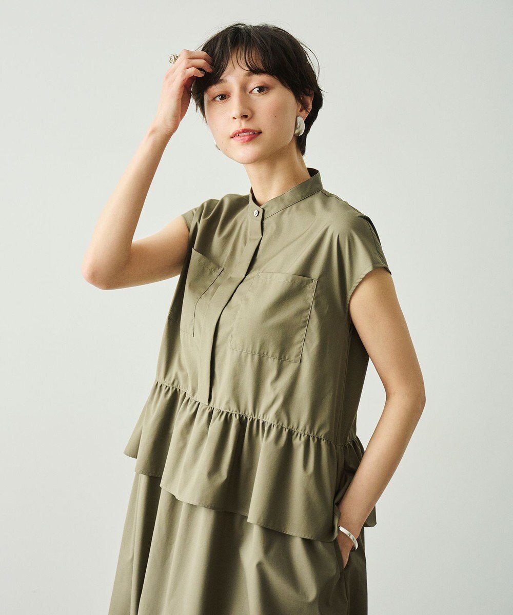 #Newans 【洗える】ラウンドフリルワンピース 