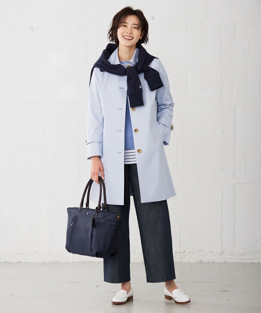 J.PRESS LADIES S ベーシックジャージー ボーダー ロングＴシャツ カットソー 