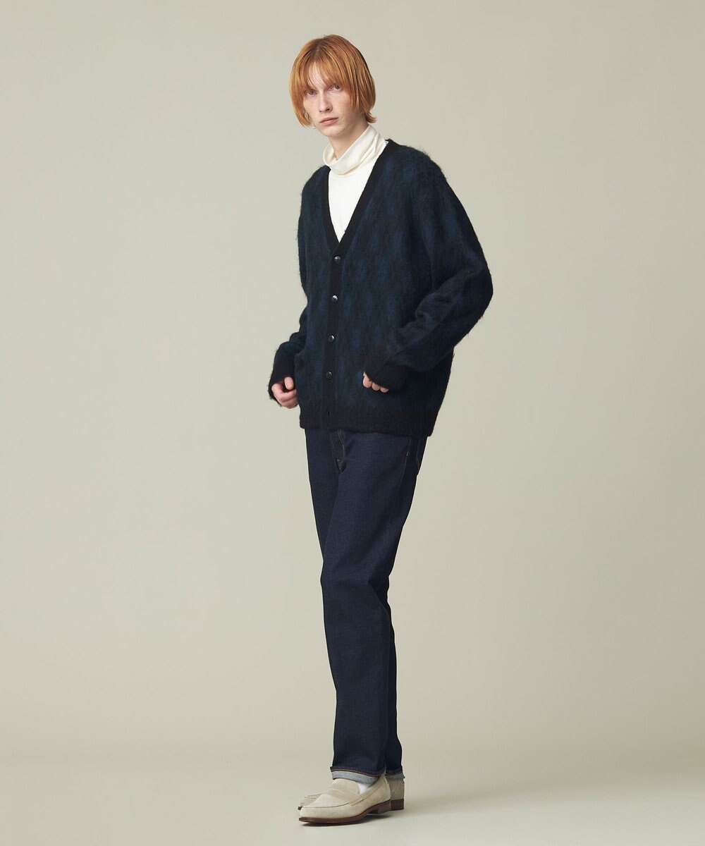 J.PRESS MEN 【WEB限定カラー有】モヘアヤーン アーガイルカーディガン 