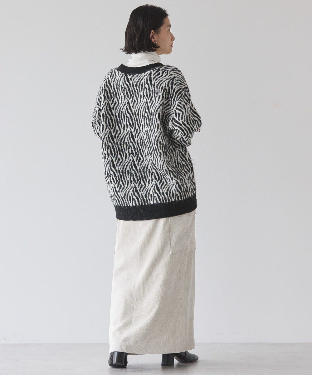 AMERICAN HOLIC アニマル柄Ｖネックニットカーディガン 