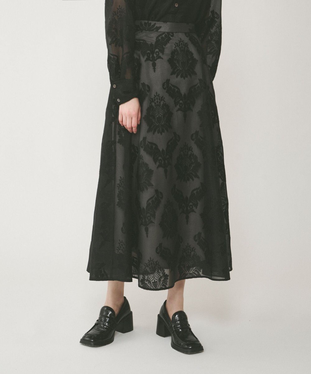 GRACE CONTINENTAL オーナメントロングスカート 