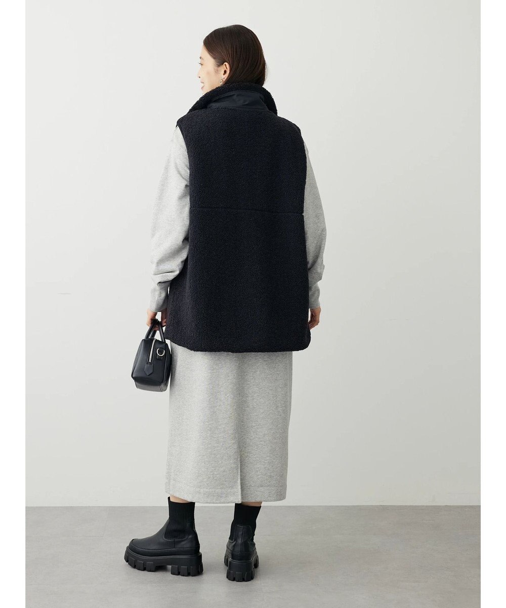 Green Parks ボアミドル丈ベスト 