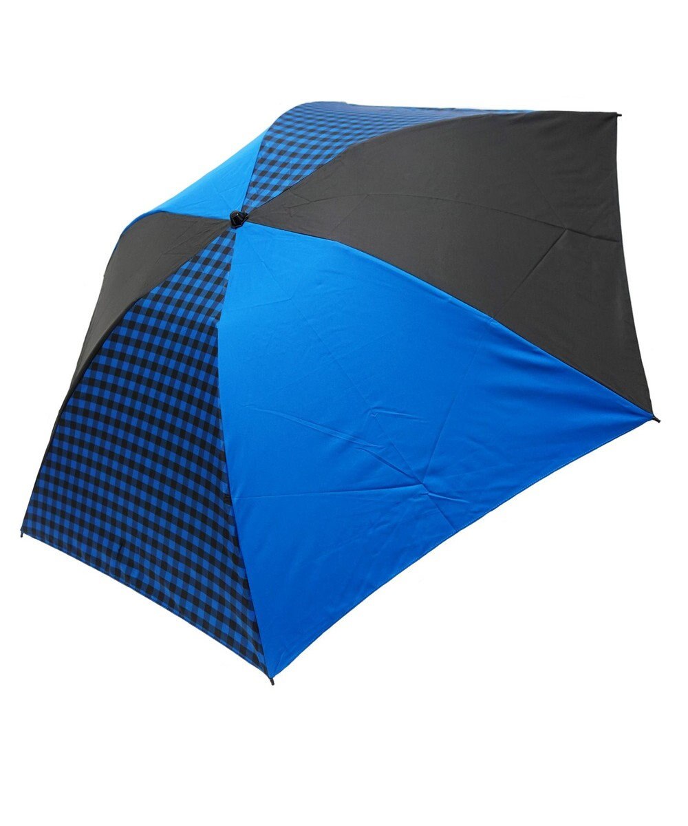 +RING 【UVカット90%以上】プラスリング UNISEX 折傘55cm BLU T875 