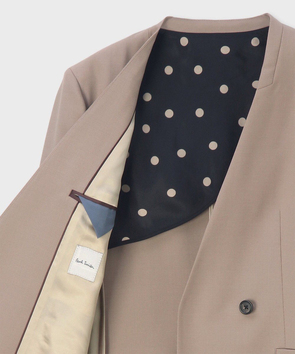 Paul Smith トロピカル ウール ノーカラージャケット 