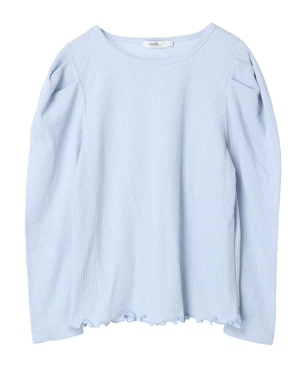 earth music&ecology パフスリーブクレープリブインナー 