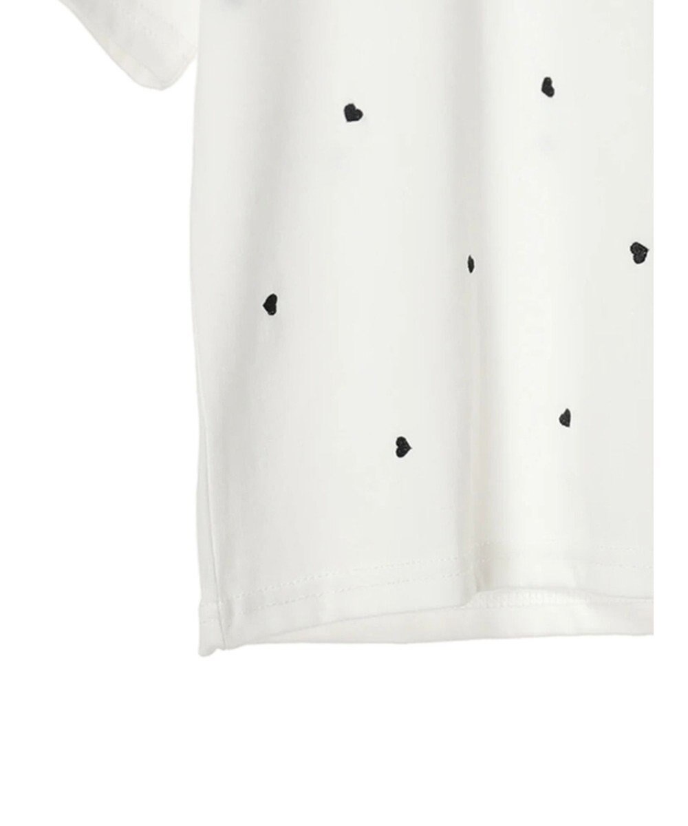 Green Parks ・Ｄｏｕｂｌｅ　Ｆｌａｇｓ　ハート刺繍ＴＥＥ 