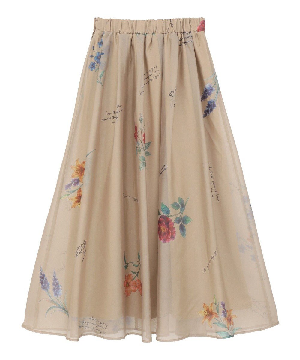 Green Parks ・ＳＵＧＡＲ　ＳＰＯＯＮ　フラワーｐｔシアーフレアスカート 