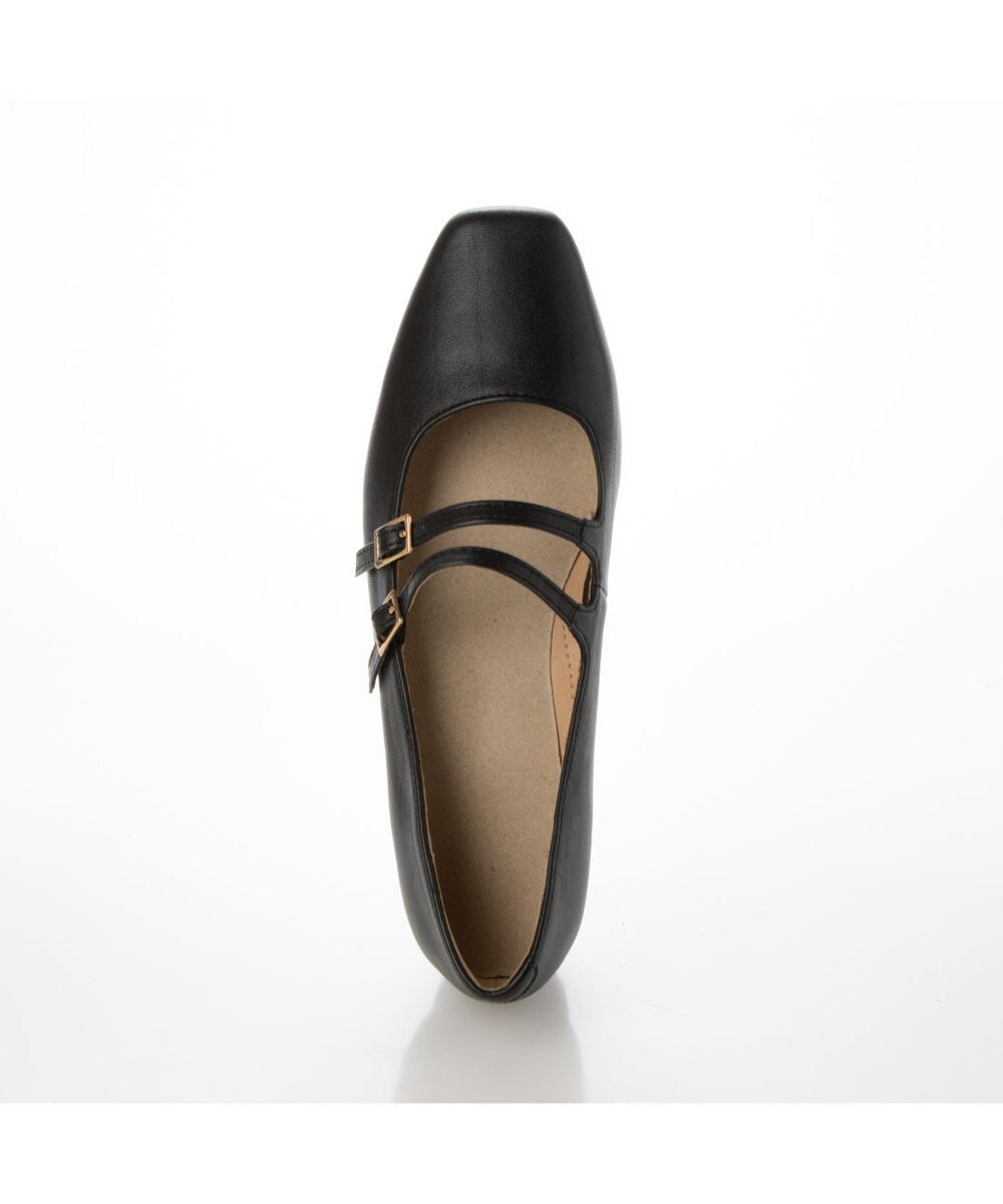 ing <ing>ダブルストラップフラットシューズ 