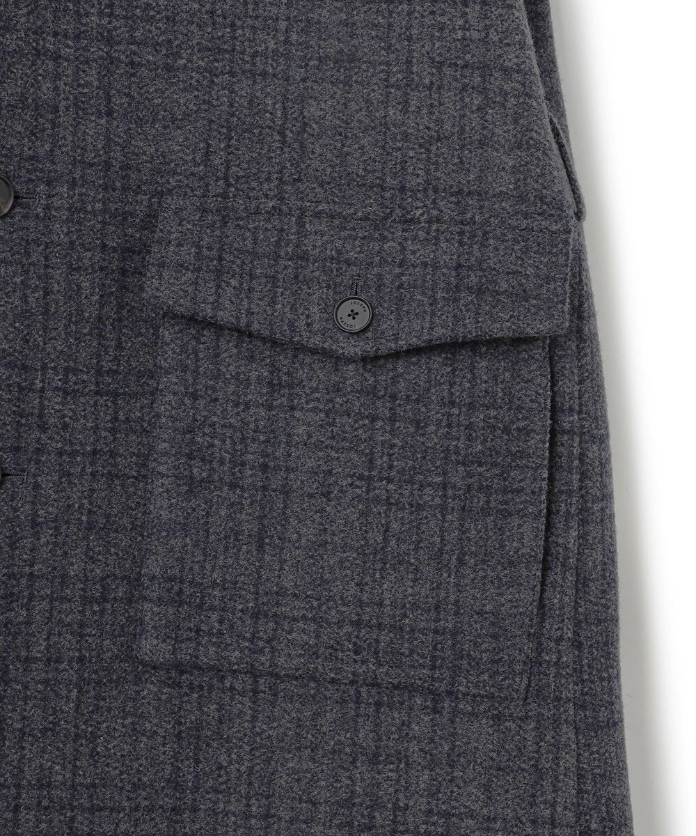 JOSEPH HOMME ニードルパンチグレンチェック　シングルブレストトレンチコート 