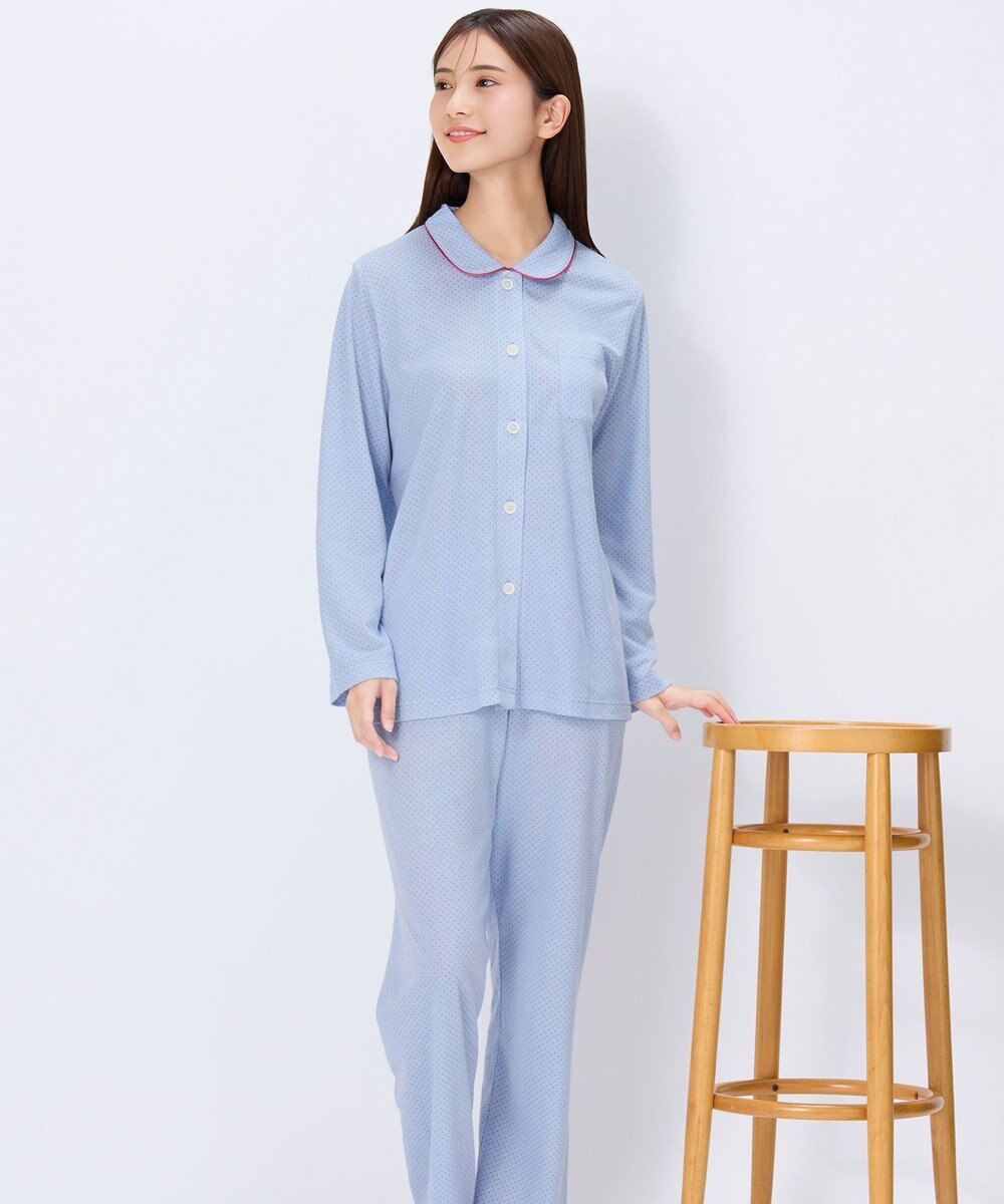 Wing パジャマ 長袖 長ズボン 吸放湿性(本体) レディース EP7042 ウイング／ワコール 