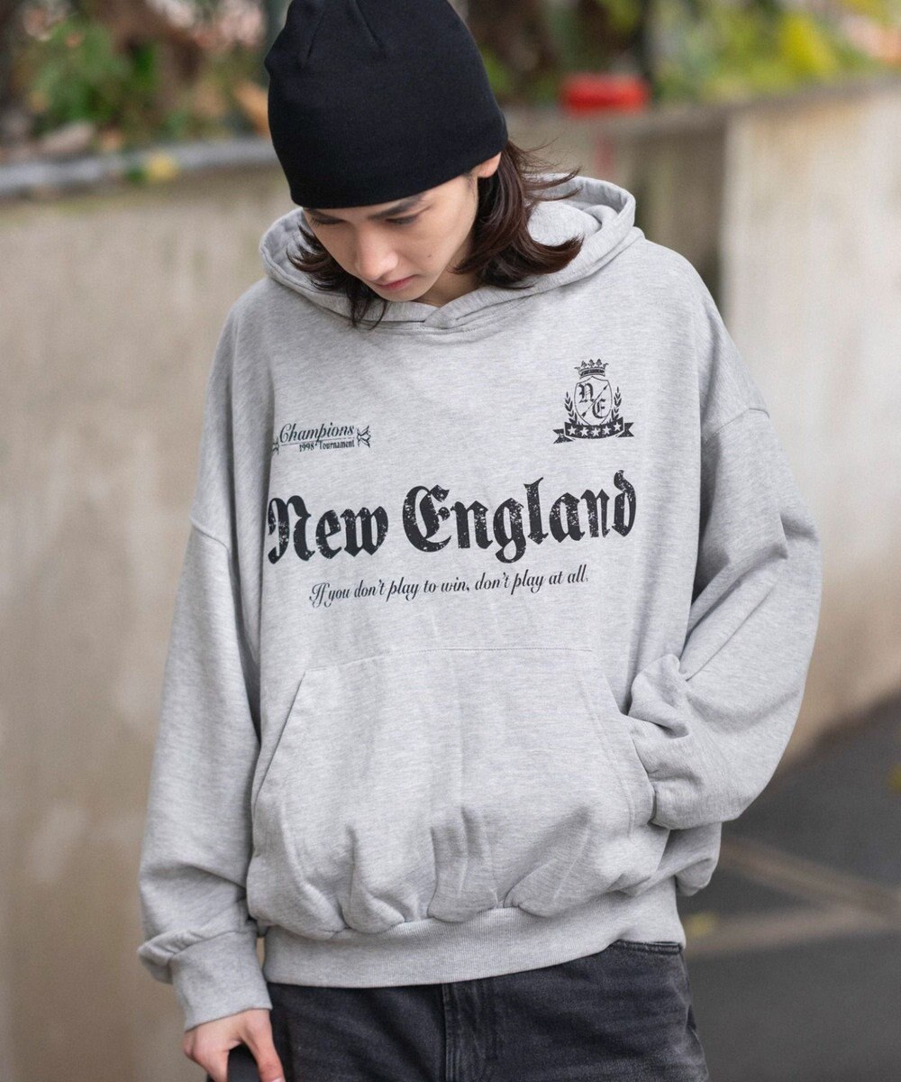 WEGO 【ユニセックス着用ITEM】グラフィックバルーンクロップドプルパーカー 