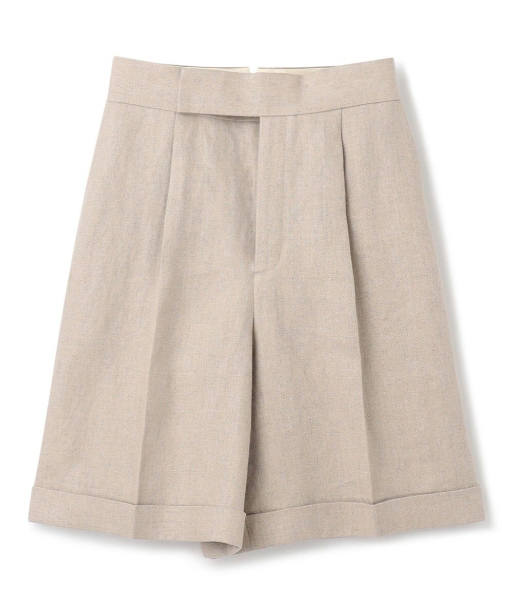 uncrave ヘリンボーン リネン ショートパンツ（uncrave WHITE） 