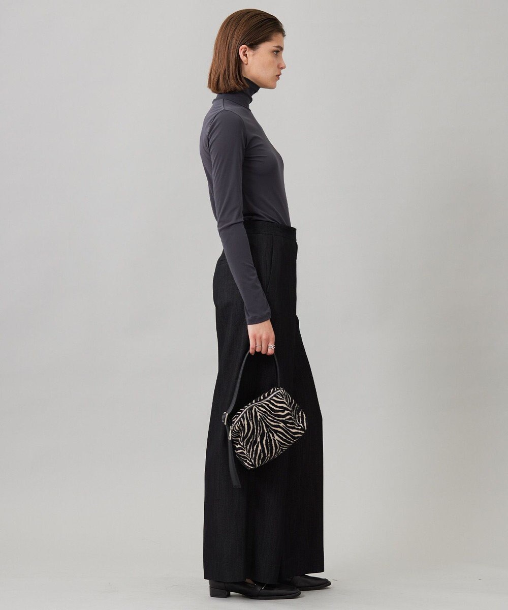 ICB 【洗える】 パウダリーチュール ハイネックトップス 