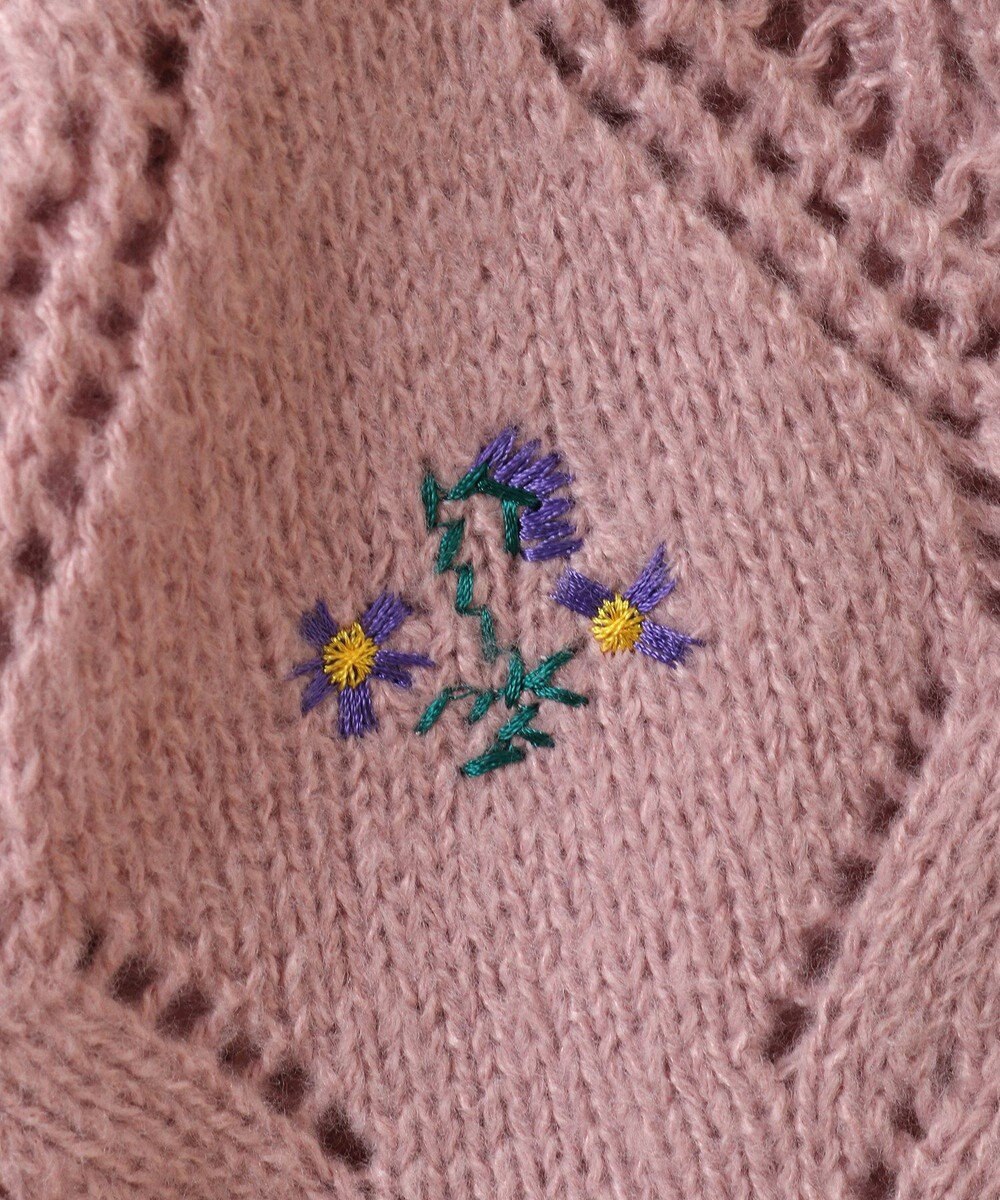 earth music&ecology ＳＥＴ２点刺繍ビスチェ＋カーディガン 