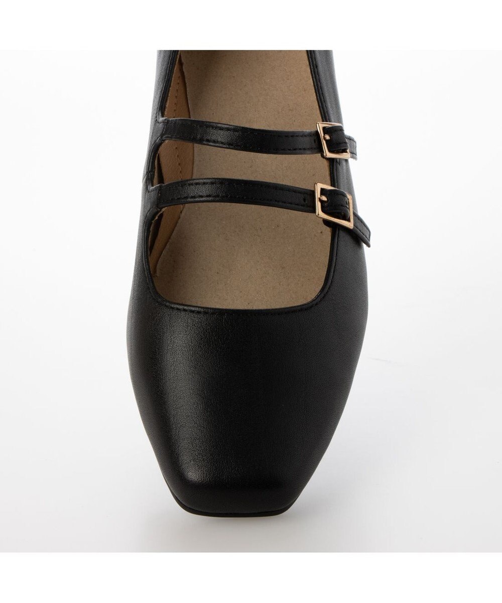 ing <ing>ダブルストラップフラットシューズ 