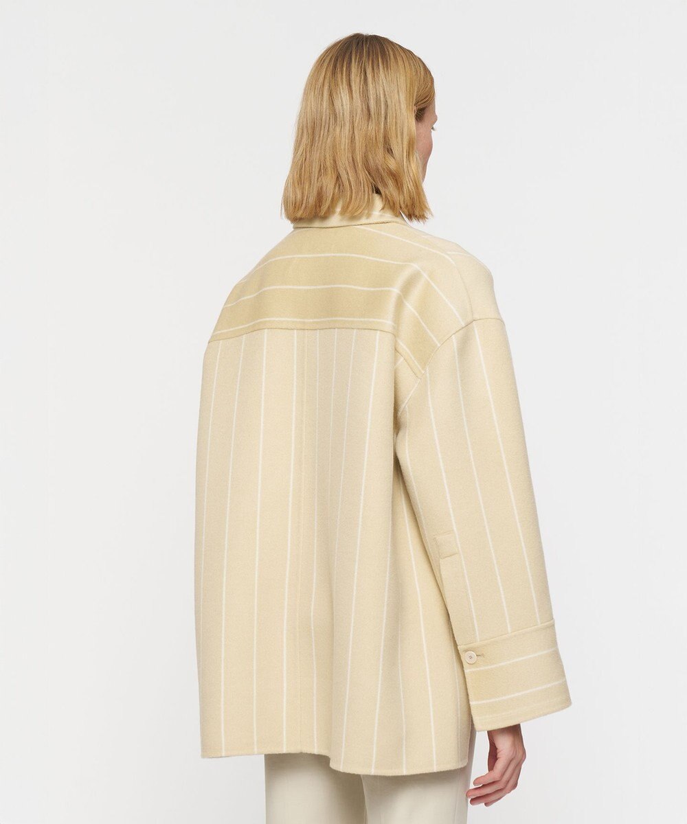 JOSEPH ジオメトリック ダブルフェイス ウールコート 