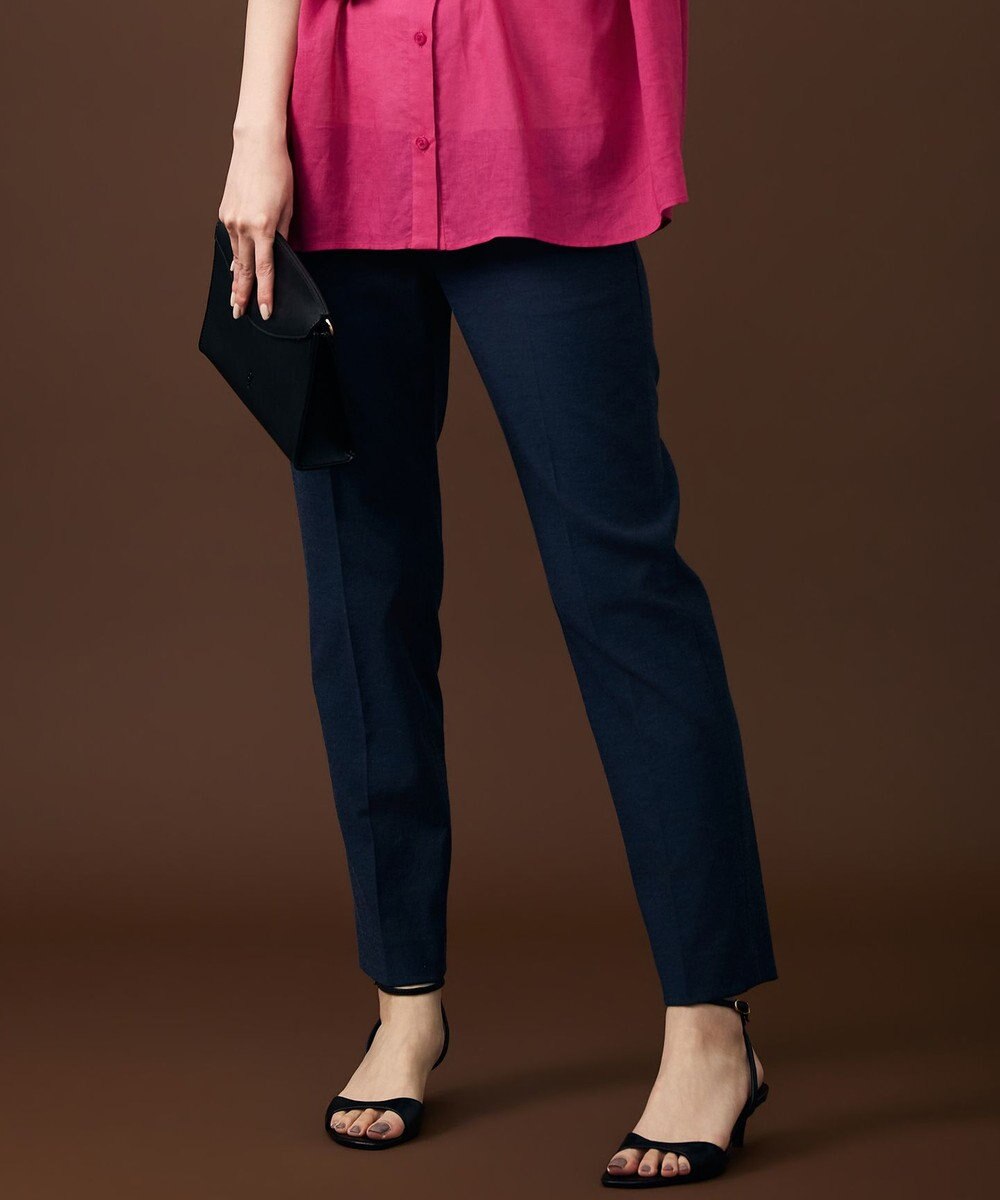 自由区 S 【SHIHOさん着用・昨年大好評・新色追加・後ろウエストゴム】シェルタリングテーパード パンツ 