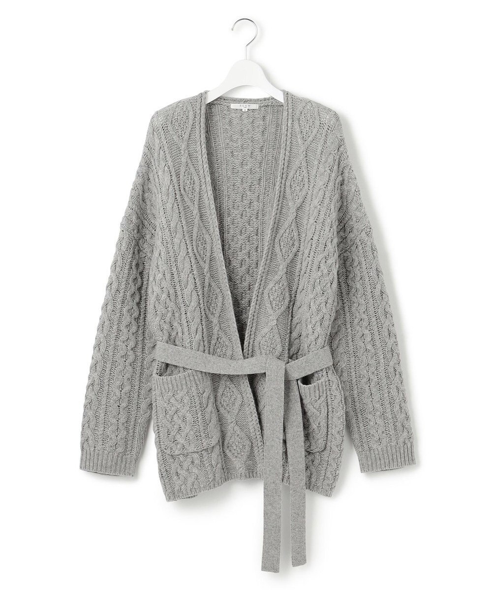 23区 【SLOW/一部店舗限定】アランニット カーディガン 