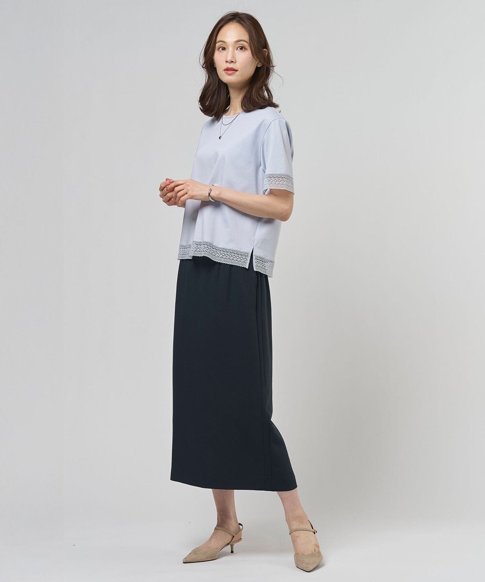 J.PRESS LADIES L 【セットアップ対応】Light ジョーゼット ナロー スカート 