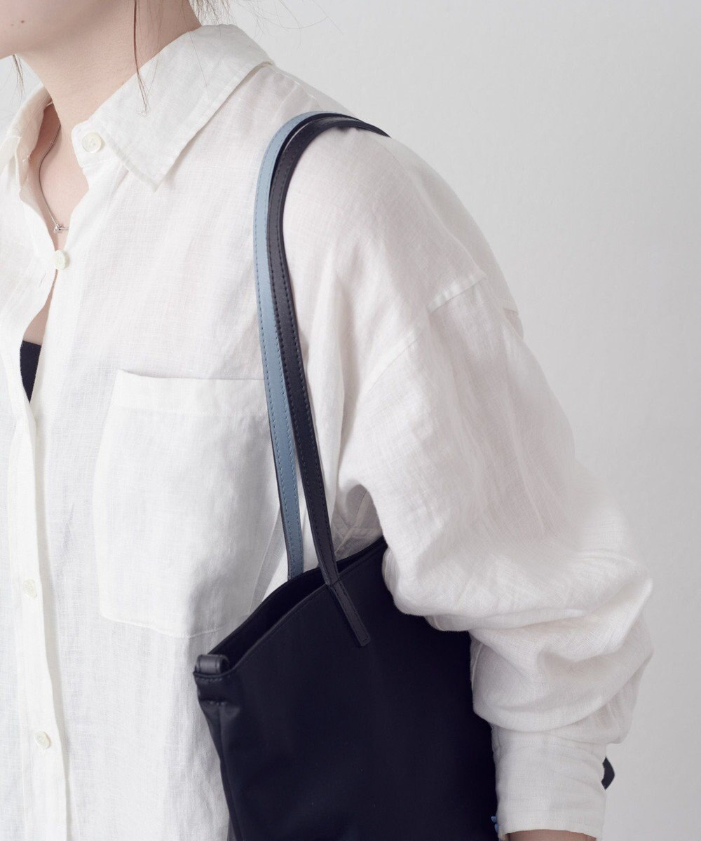 russet バイカラーレザーハンドルトートバッグ(SF-279) 