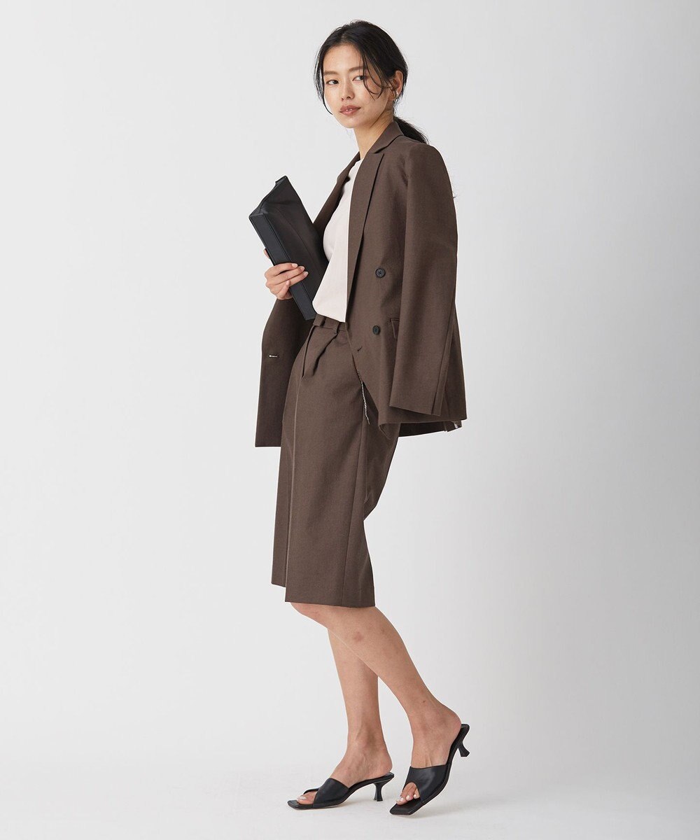 ICB 【洗える】 LooseWeave タックショートパンツ 