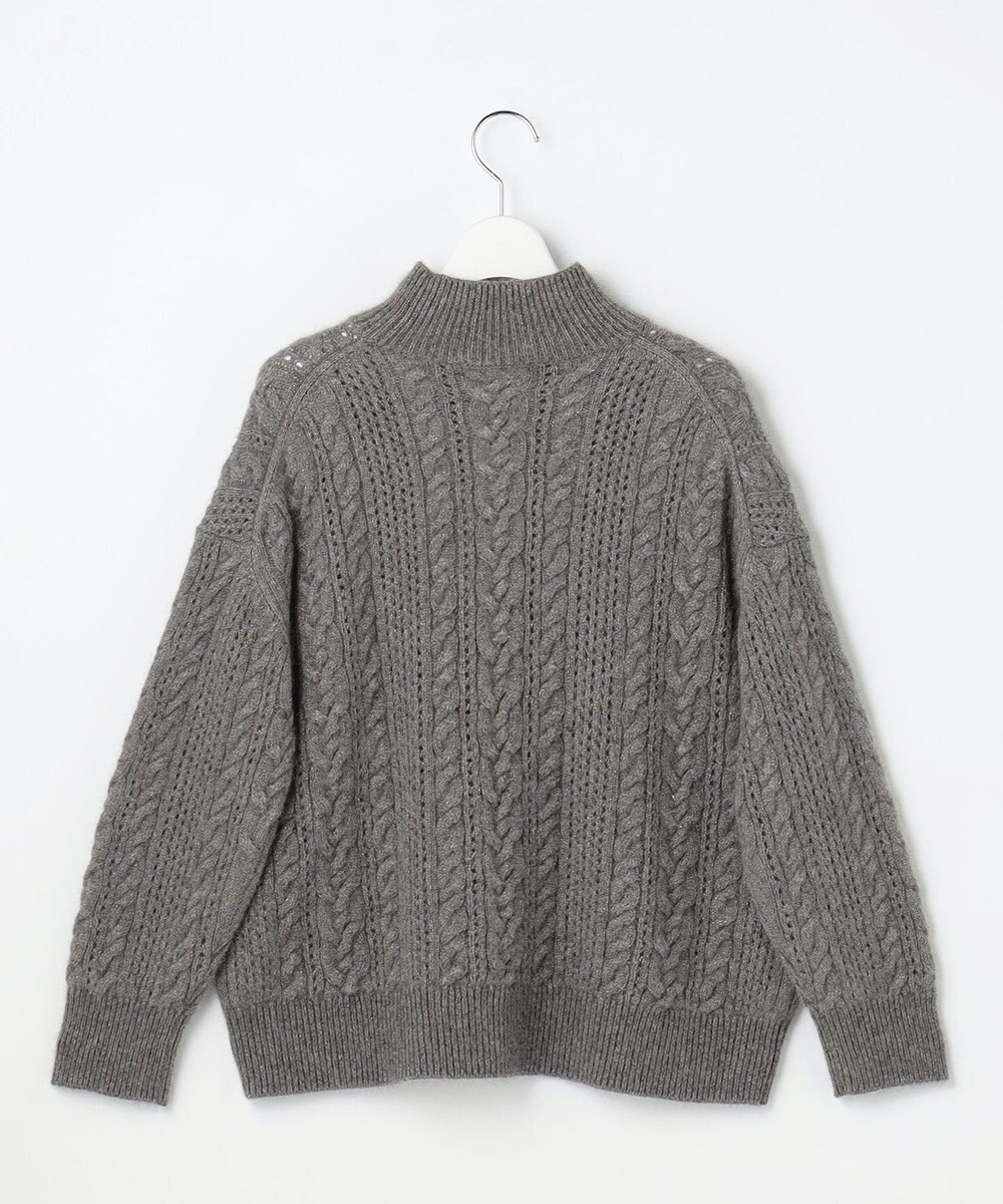 自由区 S 【SHIHOさん着用】ラメフォックスケーブル ニット 