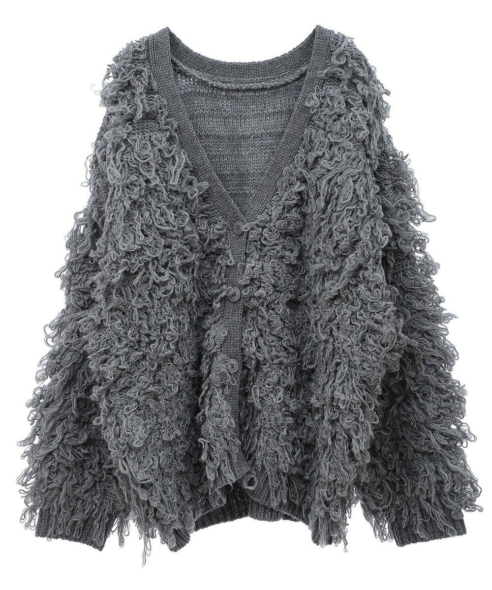 Green Parks フリンジニットカーディガン 