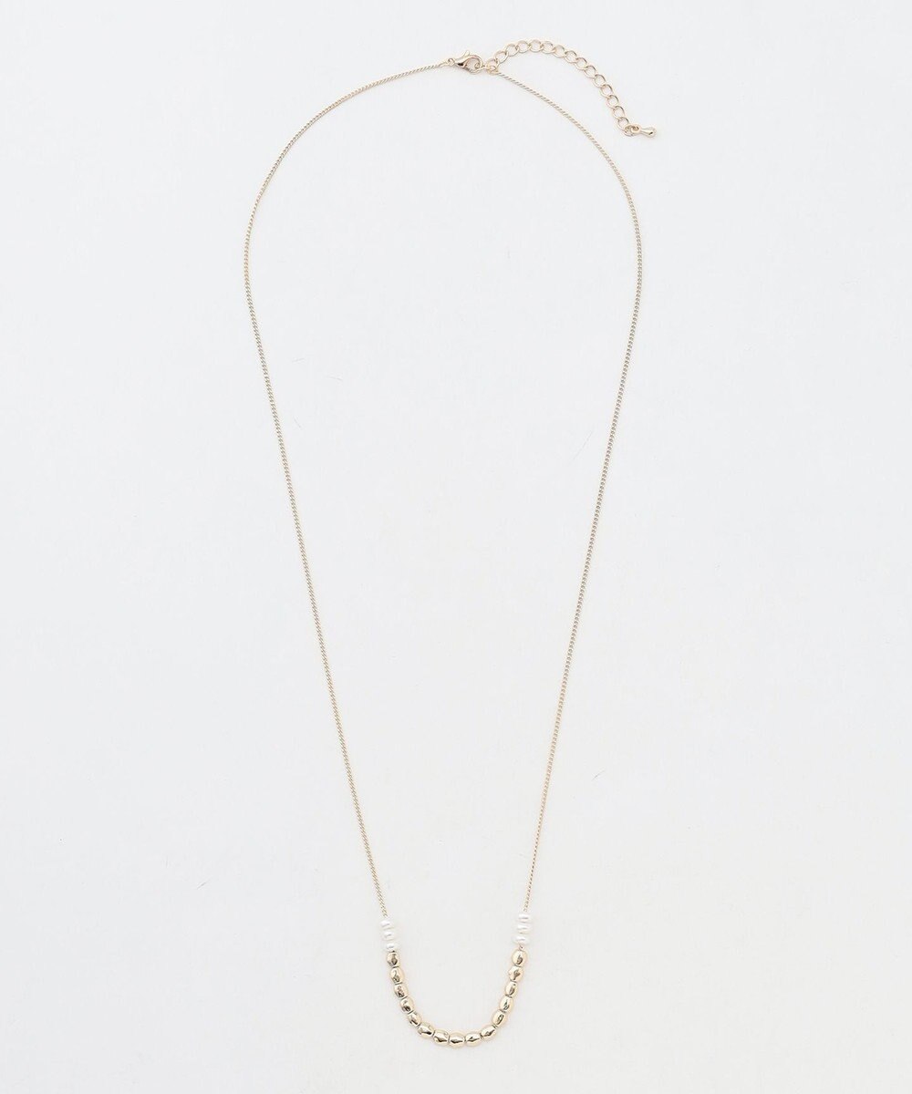 ANY メタルパールレンジネックレス 