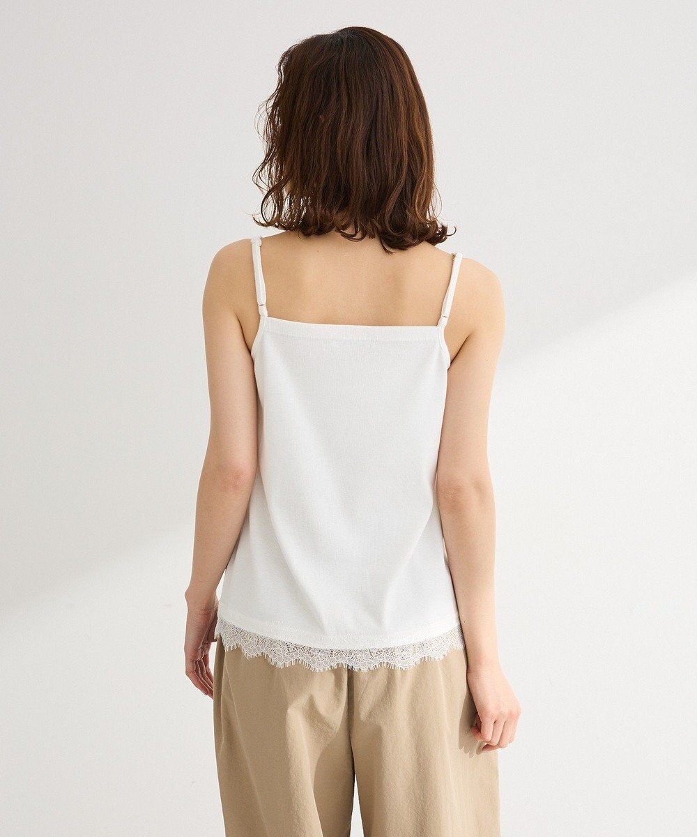 Green Parks ヒゲレーススクエアキャミソール 