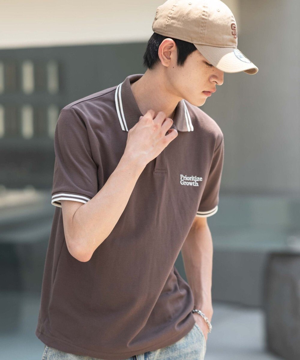 WEGO 【ユニセックス着用ITEM/MLサイズ展開】ワンポイント刺繍カノコポロ（SS） 