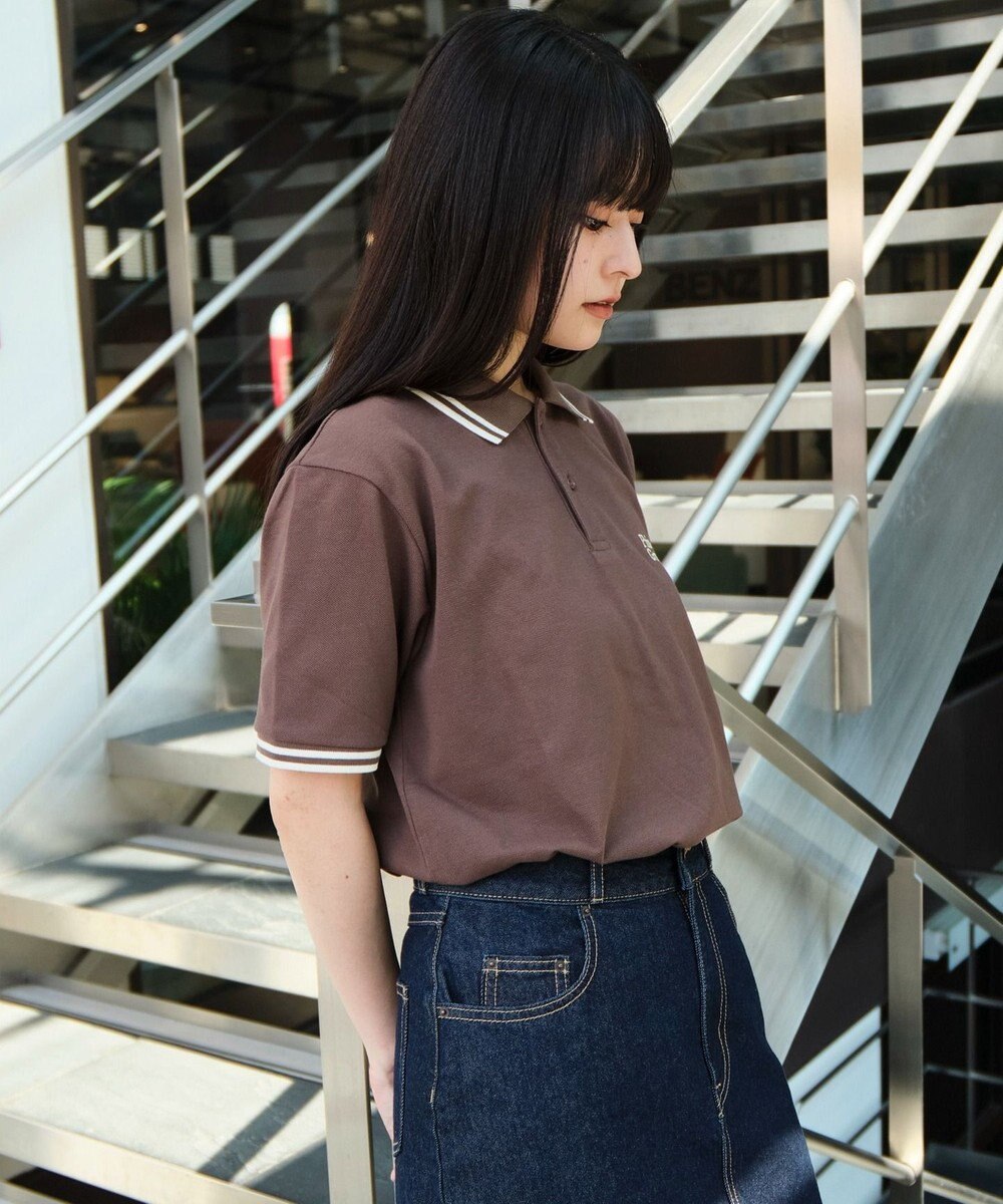 WEGO 【ユニセックス着用ITEM/MLサイズ展開】ワンポイント刺繍カノコポロ（SS） 